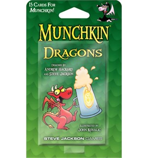 Munchkin Dragons Booster 15 nye kort til Munchkin 